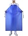 Surblue Vinyl Waterproof Apron Plus Size Heavy Duty Work Aprons Blue