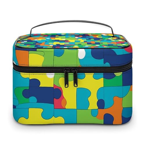 Foldable Travel Luggage Bag for Men And Women, Dry And Wet Separation Portable Travel Luggage Bag, Color Puzzle Printed Waterproof Sports Luggage Bag, Fitness Bag