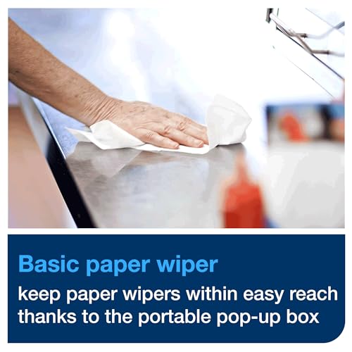 Tork Basic Paper Wiper White, Pop-up Box, 18 x 110 Sheets, 192125A - image 8
