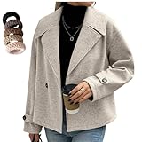 Occasion : ce caban pour femme vous accompagnera tout au long des grands jours. Que vous soyez en voyage ou en soirée, les manteaux en laine sont parfaits pour le bureau, le travail, les occasions d'affaires, les tenues d'entrevue, les vacances, les fêtes, la rue, les sorties, les vacances, les sorties avec des amis, les festivals, etc
