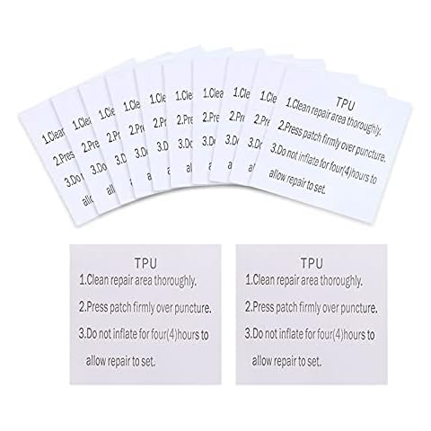 12 Pcs Transparent Tent Repair Tape, Lre Co. Clear Patches Repair Stickers Set TPU Tenacious Tape Kit, Waterproof Durable Airbed Repair Kit for Down Jacket, Awnings, Dinghies and Inflatable Mattresses Cover