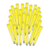 JOYme フラッシュMAX ケミカルライト ペンライト 25本セット (発光時間約12時間～約18時間) イエロー