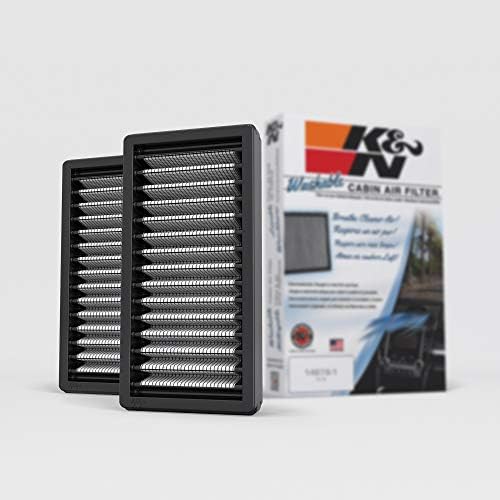 K&N Cabin Air Filter: Premium, Washable, Clean Airflow to your Cabin Air Filter Replacement: Designed For Select 2011-2018 JEEP (Wrangler, JK, III) Vehicle Models, VF1010