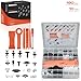 A-Premium 190 PCS Bumper Retainer Clips Plastic Rivets Push Retainer Kit 19 Sizes 49.92oz Door Trim Panel Fender Clips Compatible with Jeep KL Series Cherokee 2014-2018, w/Removal Tool