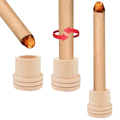 Image of 8 Pack Moxa Rolls Extinguisher Wooden Moxa Sticks Extinguisher Moxa Roll Holder End Tips Stand for Moxibustion Mugwort Sticks Mugwort Rolls Wormwood Stick Safely Extinguishing Moxa Sticks