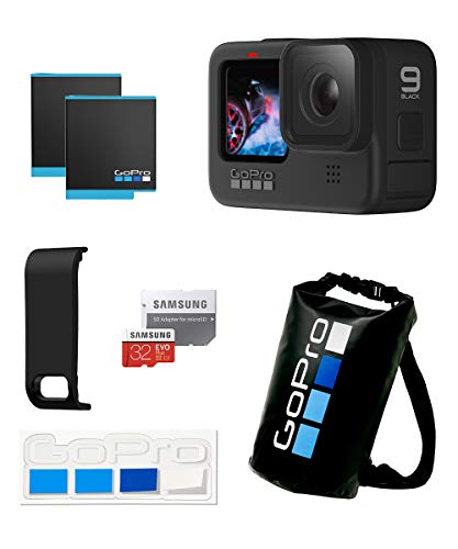 【GoPro公式限定】GoPro HERO9 Black + 予備バッテリー + 認定SDカード + サイドドア(充電口付) + ドライバッグ + ステッカー 【国内正規品】