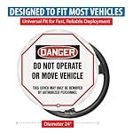 AccuformNMC Steering Wheel Lockout Cover, 24" Diameter, Made in the USA - Image 2