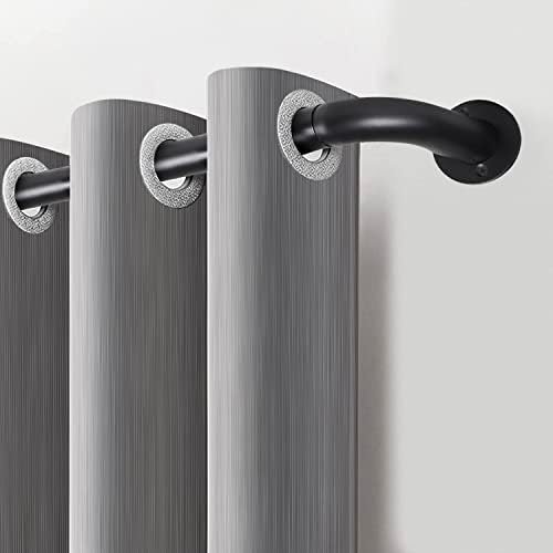 Imperial Rooms Plain Metal Ball Curtain Poles Metal Extendable - Includes Curtain Rod, 60mm Size Finials, Rings, Brackets & Fittings Set (Chrome, 160-300 Cm, 63 Inches to 118 Inches)