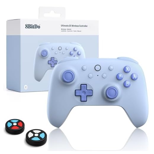 8Bitdo Ultimate 2C Bluetooth Controller for Switch/Switch 2 - Wireless Gaming Controller with Hall Effect Joysticks, 6-Axis Motion Control, Remappable L4/R4 Bumpers & Turbo Function(Blue)