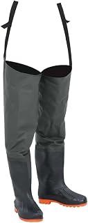 vidaXL Hüftstiefel Angler, dunkelgrün Gr. 41