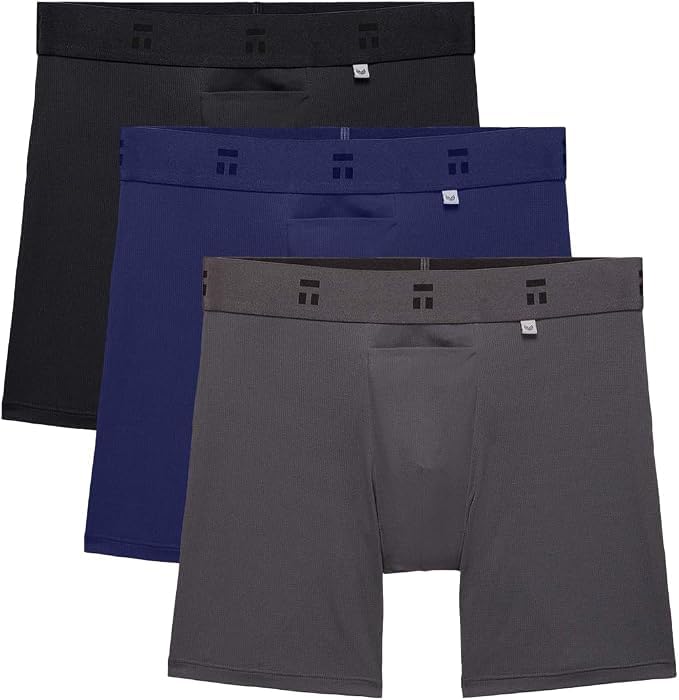 Image of Tommy John Men's Air 6 inch Mid-Length Boxer Brief Underwear - Hammock Pouch