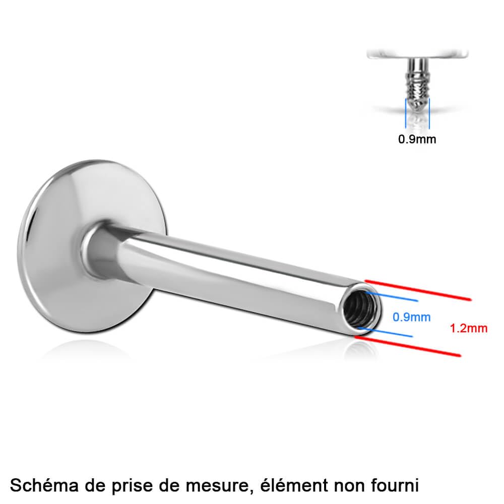 Micro Labret En Titane - 1.2mm Vis Interne - Pour Lèvre, Lobe, Cartilage - Confort Et Qualité