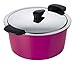 Produktbild KUHN RIKON 30852 Thermokochgeschirr HOTPAN Kochtopf mit Deckel, fuchsia, 4,5 Liter, 26 cm, dampfgaren, warmhalten, induktionsgeeignet, spülmaschinengeeignet, Edelstahl