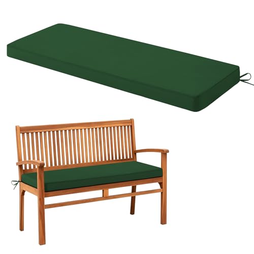 Zonamat Outdoor Bench Cushion Waterproof, 48x18 Inch Bench Cushion for Outdoor Furniture, Fade Resistant Patio Furniture Cushions - Bench Pad Cushion for Garden Swing Porch Sofa Settee, Forest Green