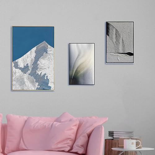 Image of Large Picture Hanging Strips Heavy Duty,12Pairs(24 Strips)Sticky Picture Hangers for Walls,Hanging Pictures Without Nail,Damage Free No Nails Refill Adhesive Poster Strips, White