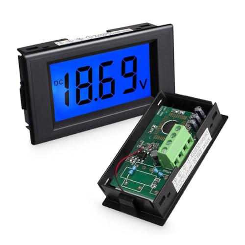 Voltmètre numérique DC 0-600V avec écran LCD bleu rétroéclairé - 2