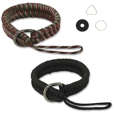 Camera Wrist Strap, Rope Camera Hand Strap for DSLR camera, Mirrorless Camera, Camera Hand Strap with Triangular Ring and O-Ring Safer Connector, Camouflage Green & Black (Applicable on many devices) Cover