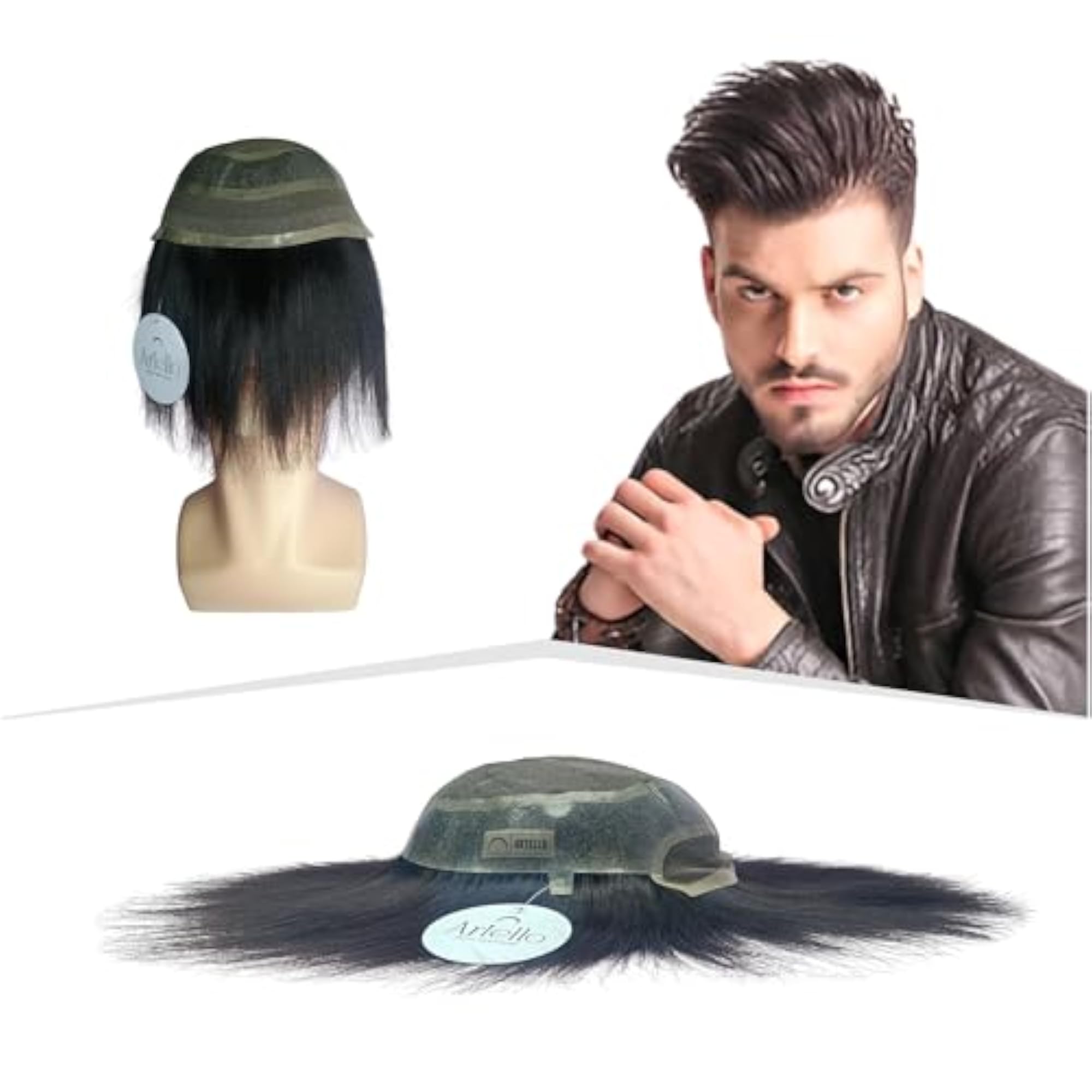 Men's 4D French Lace Hair Patch, Ultra Thin