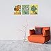 Irises Sunflowers Vincent Van Gogh Office Decor Canvas Painting Print Living Room Wall Art Artwork Floral for Bedroom Home Decoration Framed to Hang 12x16inch