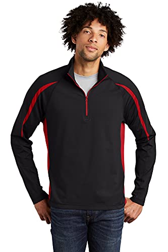SPORT-TEK Men's Sport Wick Stretch 1/2 Zip #TOP27