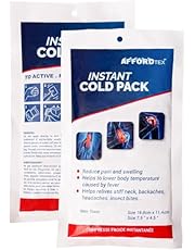 Instant cooler Ice pack- Ice packs 6 Count Disposable 7.5 x 4.5 Inches - Ready to use – Ideal for Injuries, Inflammation, Sprains, Strains,Pain relief