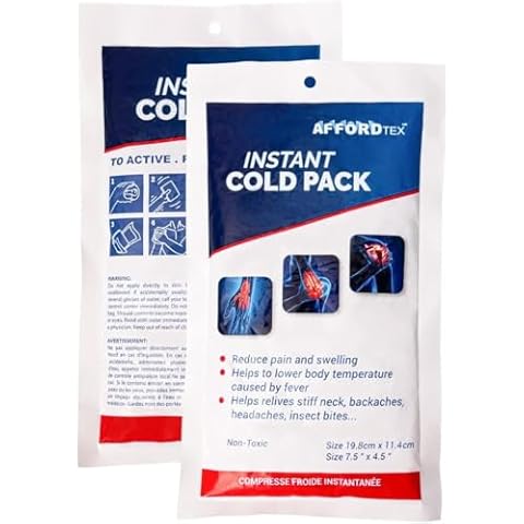 instant ice pack - ice packs 35 Count Disposable 7.5 x 4.5 Inches – Must Have for Outdoor Activities – Ideal for Injuries, Inflammation, Sprains, Strains Cover
