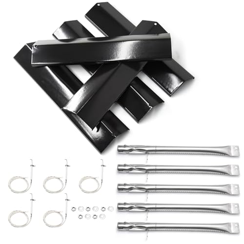 Criditpid Grill Replacement Parts for Brinkmann 810-2511-S 810-2512-S Heat Tent Flame Tamer Burner Tubes & igniters Kit for 810-2511-S 810-2512-S Brinkman Grill Parts.