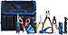 Jonard Tools TK-121 Fiber Prep Kit+ - 12 Piece Premium Fiber Optic Cable Access and Termination Tools set with Stripping, Ringing, And Cutting Tools