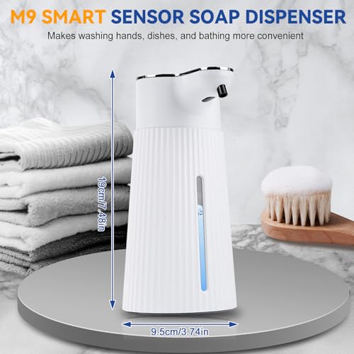 Nikou Dispensador Jabon Baño Automatico, 400ml Dosifica...