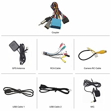 9 Inches Car Radio Receiver Android 10 System for Maruti Brezza 2022 with 2GB/16GB RAM & ROM, Gorilla Glasses/Full HD Display/WiFi/GPS/SWC/CP