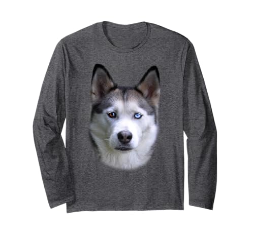 Siberian Husky Face Long Sleeve T-Shirt