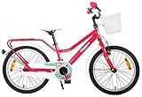 Farbe: Rosa 18 Zoll Kinder Mädchen Fahrrad Kinderfahrrad Mädchenfahrrad Kinderrad Mädchenrad Bike Rad Rücktritt Rücktrittbremse Volare Brilliant Rosa 91862