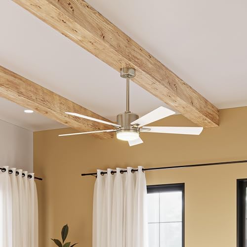 Kichler Lucian Elite 132.1cm(52인치) 천장 팬, LED 조명, 브론즈 — 사진 2