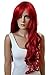 Produktbild PRETTYSHOP Perücke Voluminös Langhaar Cosplay Theater Show Gewellt Intensivrot FS836c