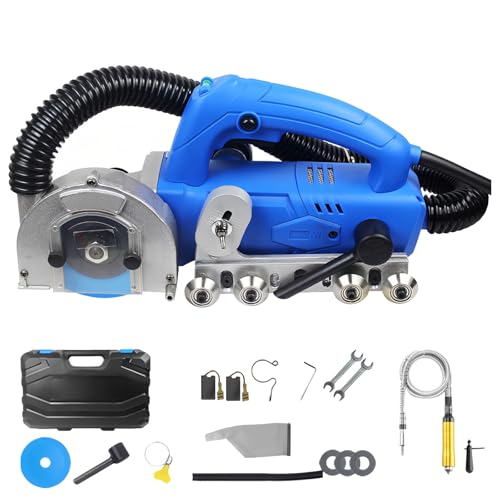 Limpiador de juntas de baldosas cerámicas, máquina eléctrica para limpiar juntas de baldosas con rebote automático, herramienta para ranurar huecos de baldosas con cubierta transparente