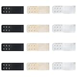 1. Présentation du produit:Notre lot de 12 pièces de rallonge soutien gorge vous propose une sélection complète pour un ajustement optimal et confortable. Nous avons conçu ce pack pour inclure trois teintes essentielles - noir, blanc et couleur peau - dans un modèle unique à agrandisseur soutien gorge 2 crochets. Chaque extension dispose de trois rangées de réglage pour s'adapter avec précision à votre morphologie.