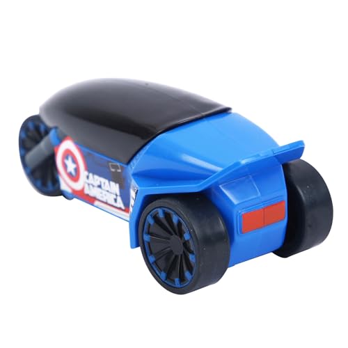 Image of SKOODLE Marvel Pull-Back Rider Bike for Kids (3+) | Captain America Edition | Marvel-Inspired Toy Bikes | Sturdy Construction with Pull-Back Action | Blue | Boosts Motor Skills & Imaginative Play