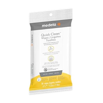 Medela Toallitas para extractor de leche Quick Clean a base de plantas 30