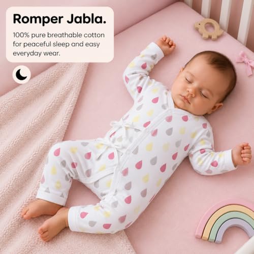 Image of The Mom Store Baby Romper Jabla Style For Boys And Girls | Cotton | Soft Infant Bodysuit | Trendy Stylish Sleepwear For Newborn Baby | Printed | Unisex Comfortable Everyday Baby Wear