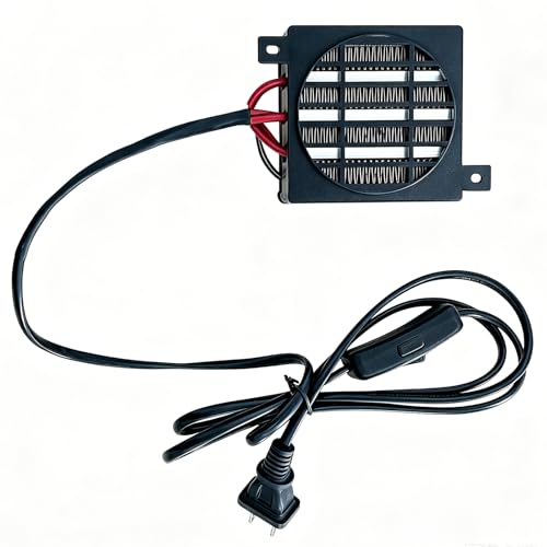 PTC Fan Heater with Switch Control 400W 110V Fan Electric Ceramic Energy Saving Constant Temperature Insulation Heating Element Mini Air Heater 80mm, PTCYIDU by PTCYIDU - Used condition - US$23.81