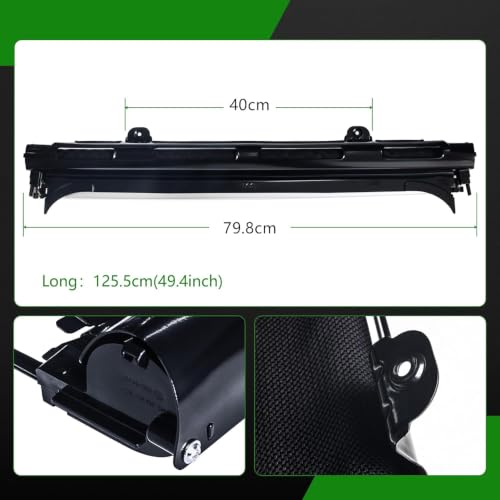 Image of Sunshade Cover Sunroof Compatible with Audi Q5 2009-2017 Replace # 1K9877307(Black)