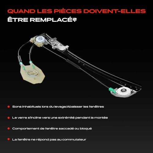 Lève-vitre fluide Frankberg compatible E39 M5 et 530d