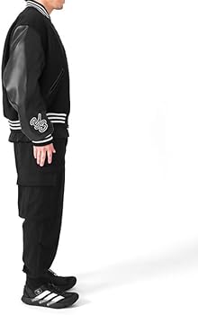 Amazon | [ワイスリー] グラフィックロゴ アームレザー スタジャン