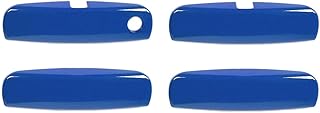 DEHIWI Manijas interiores Para Charger 2010-2021, Manija De Agarre De Puerta Exterior De Coche, Cubierta Decorativa, Pegatina Embellecedora, Accesorios ABS (Color : Azul)