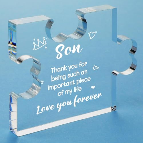 Image of Heart shaped plaque gift (Son)