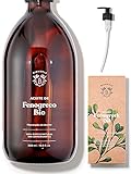 ACEITE DE FENOGRECO ORGÁNICO | Aceite Macerado de Semillas de Fenogreco y Aceite de Girasol | Cuerpo, Pecho, Glúteos, Cabello, Uñas | Vegano y Cruelty Free | Botella de vidrio + Bomba (500ml)