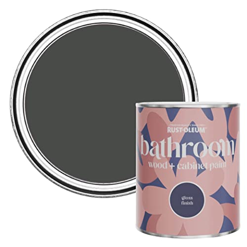 Rust-Oleum Dark Blue Moisture Resistant Bathroom Wood and Cabinet Paint in Gloss Finish - After Dinner 750ml