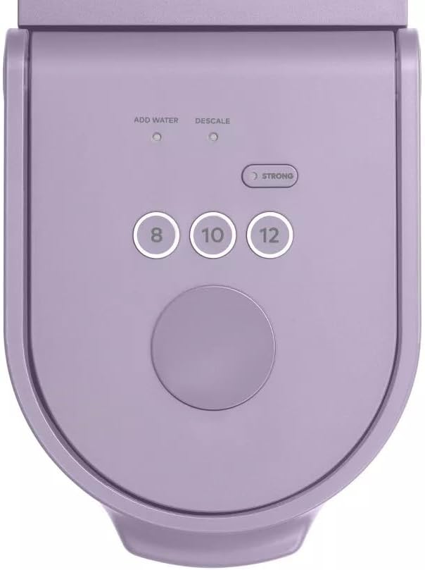 K-Mini Go Single-Serve Kcup Coffee Maker with Strong Brew, 42oz Reservoir, 8-12oz Brew Sizes, Portable Compact Design for Small Spaces, Travel, and Office Use (Violet)