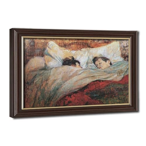 Toile The Bed Henri De Toulouse Lautrec cadre suspendu haute qualité