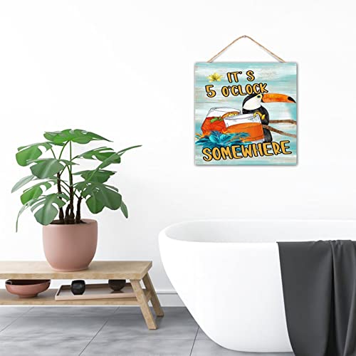 Plaque en bois It's 5 O'Clock Somewhere pour une ambiance festive - 8